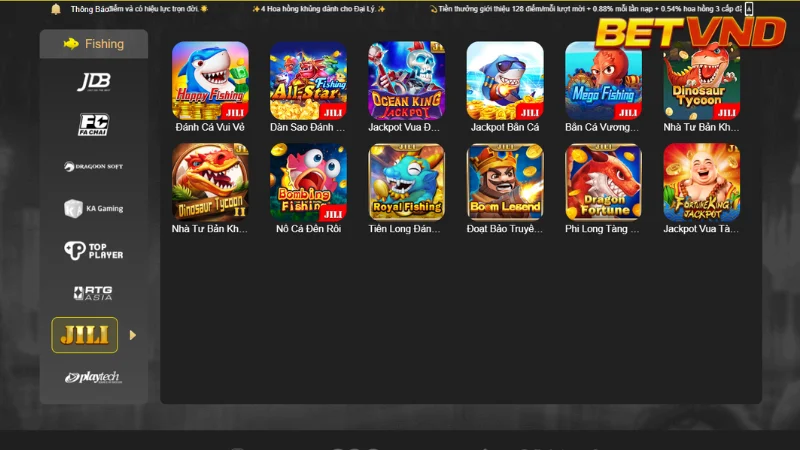 Bắn Cá Đổi Thưởng Hấp Dẫn Tại BETVND