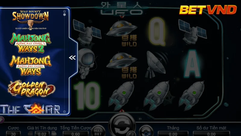 Chơi Nổ Hũ Vũ Trụ tại BETVND