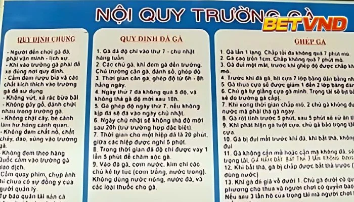 Luật đá gà là gì